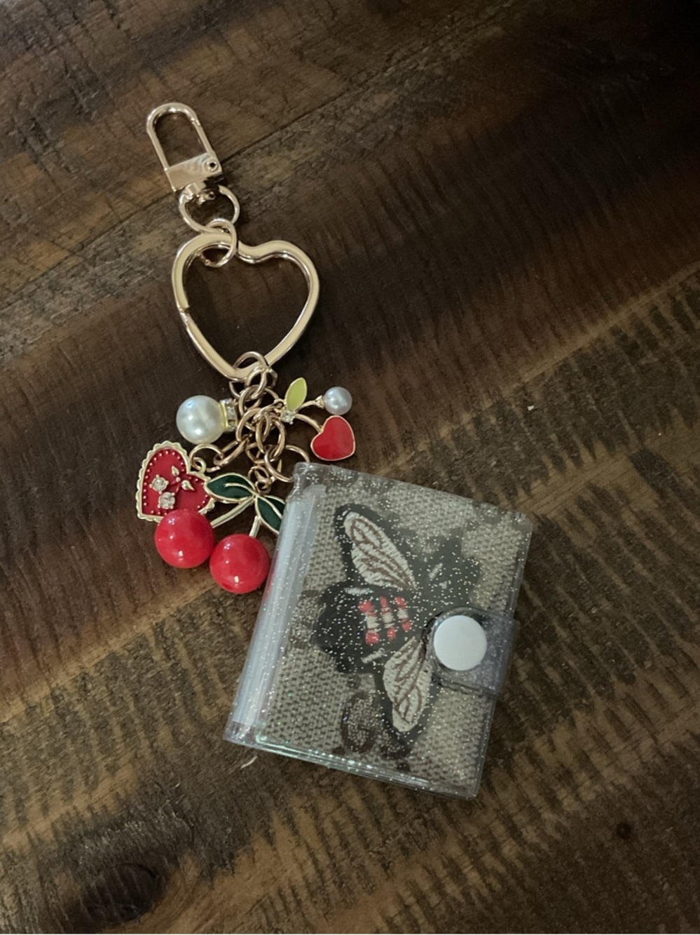 Upcycled Picture Book Bag Charm